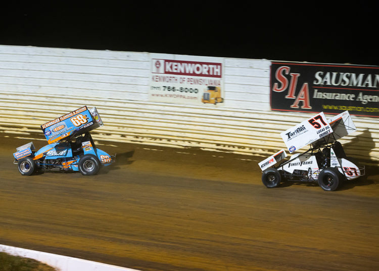 Larson sweeps Nittany Showdown