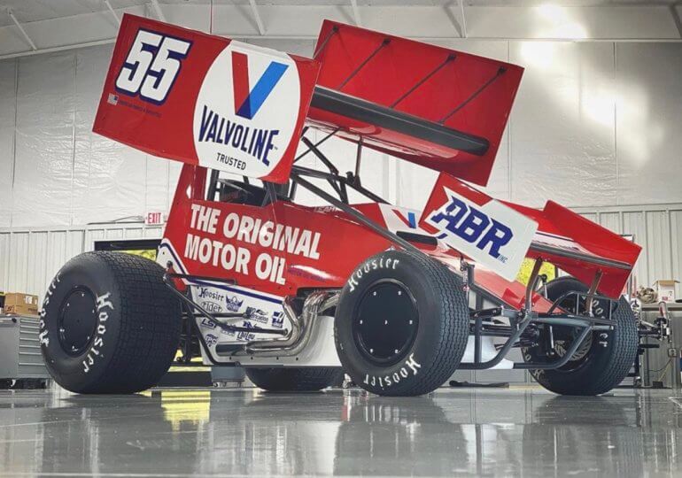 C.J. Leary tests Alex Bowman Sprint Car