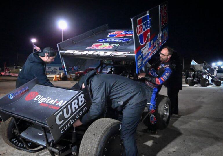 Donny Schatz salvages night after heat race incident