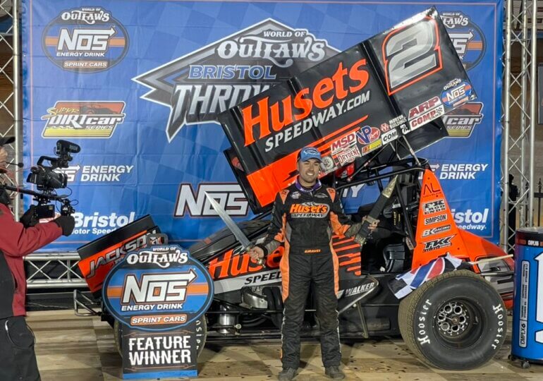 David Gravel holds off Aaron Reutzel after late caution at Bristol