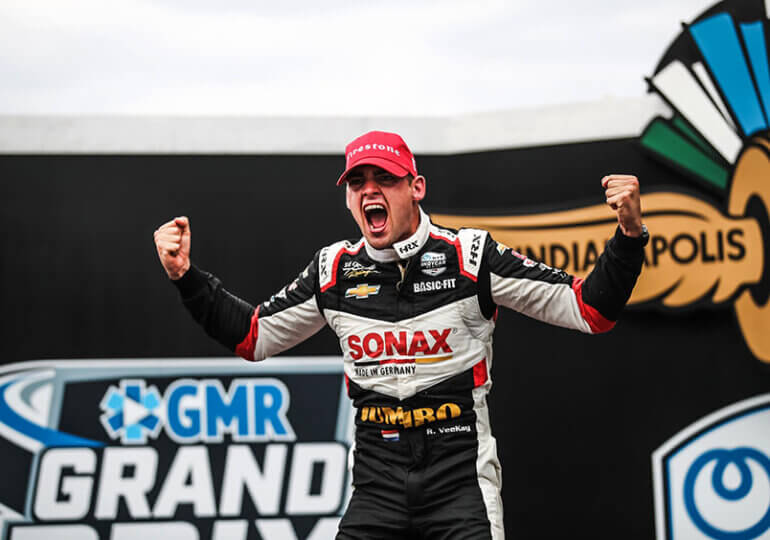 Rinus VeeKay adds to the under 25 IndyCar contention by winning at Indy RC