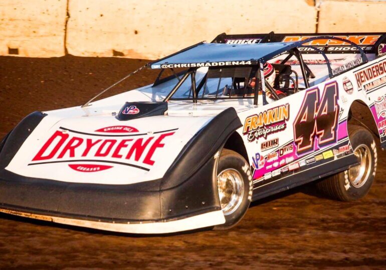 Chris Madden takes second World of Outlaws win at Dairyland Showdown