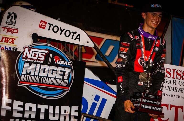 Buddy Kofoid wins Indiana Midget Week