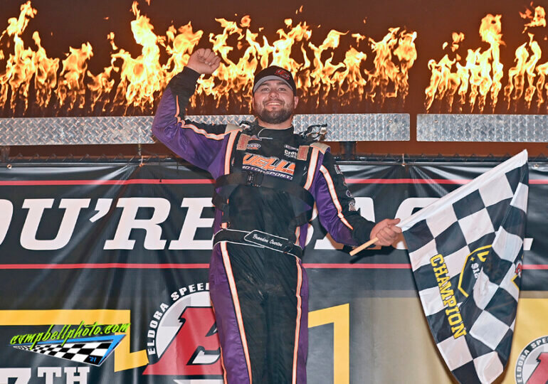 Brandon Overton winner of 27th Dirt Late Model Dream