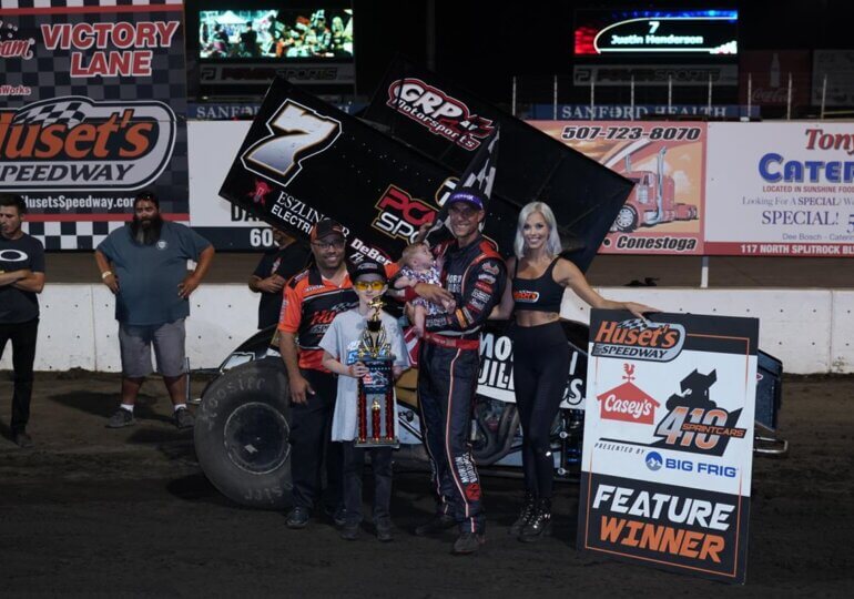 Henderson stays hot, earns second weekly race win in as many days at Huset's