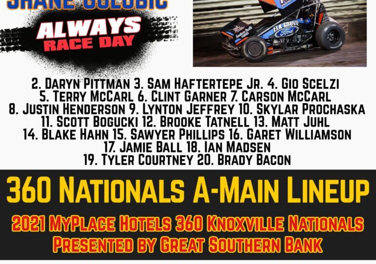 Lineups set for the 2021 360 Knoxville Nationals