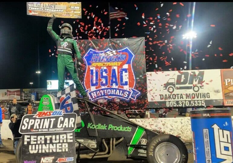 CJ Leary earns highest Pay Day of Career with USAC Nationals Crown