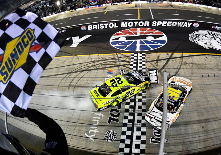 AJ Allmendinger wins Bristol in Finish of the Year