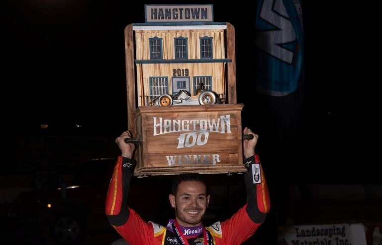 Kyle Larson wins Night 2 at the Hangtown 100