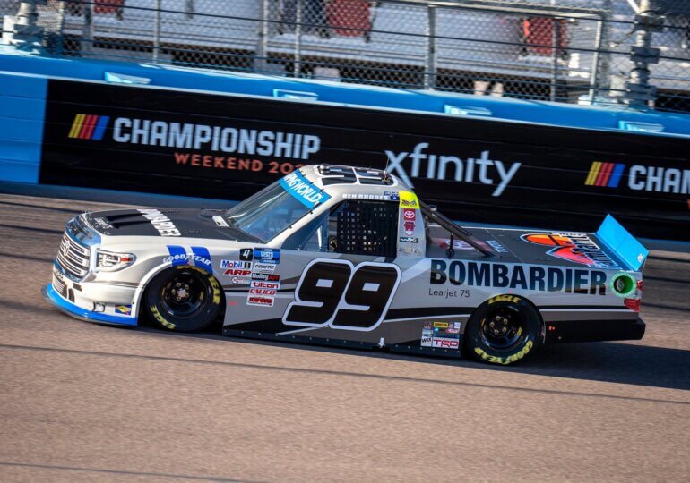 Nemechek halted by tire, Ben Rhodes wins first NASCAR Trucks Championship