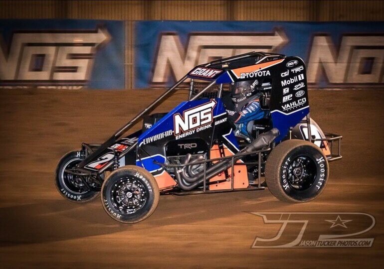 Grant goes back-to-back for first time in USAC Midgets