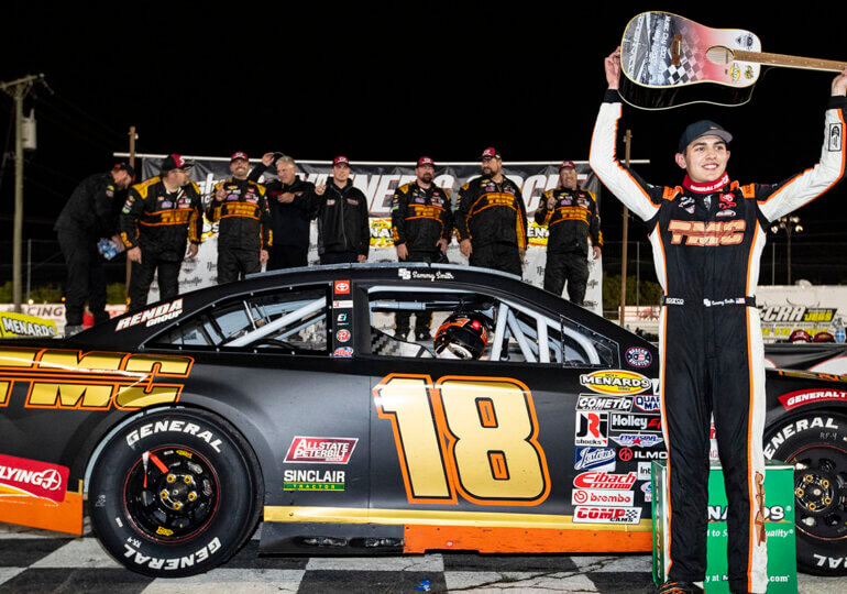Iowa native Sammy Smith wins takes third ARCA East win in four races