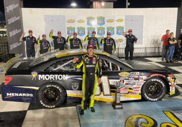 Brandon Jones takes ARCA race at Iowa over hometown driver Sammy Smith