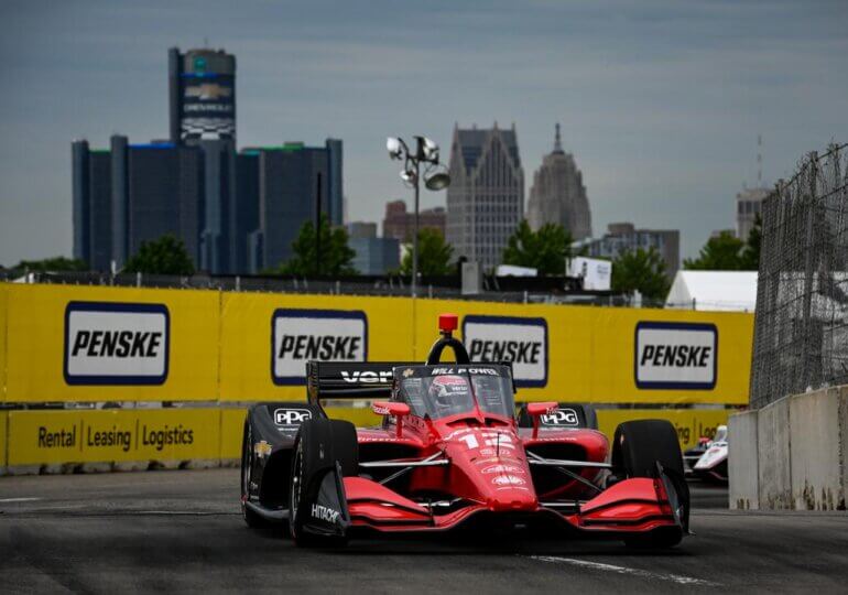Will Power manages tires, holds off Alexander Rossi in Detroit