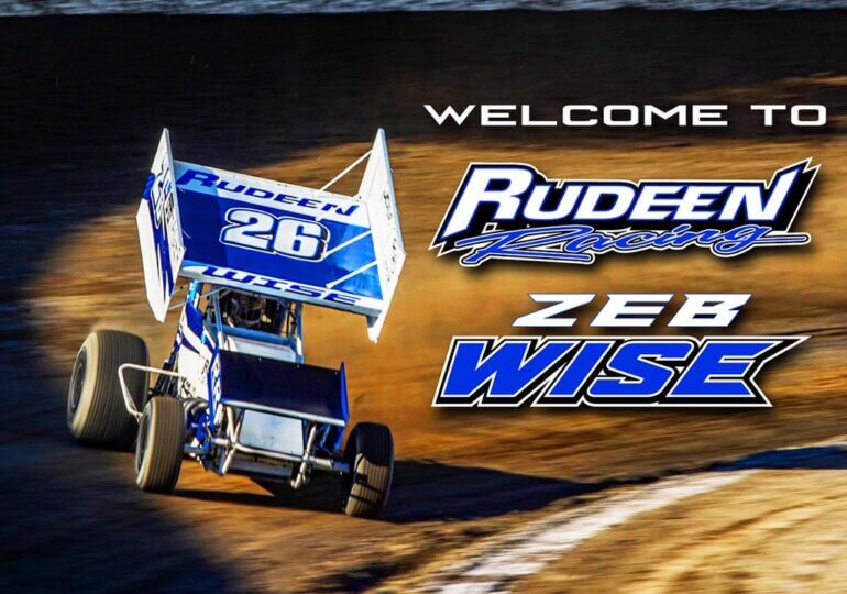 Zeb Wise signs with Rudeen Racing for remainder of '22