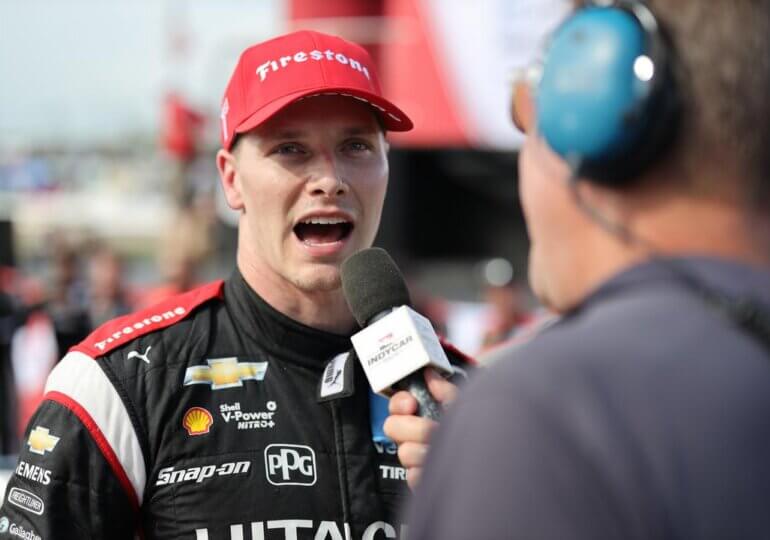 Josef Newgarden taken to hospital after collapsing & hitting his head
