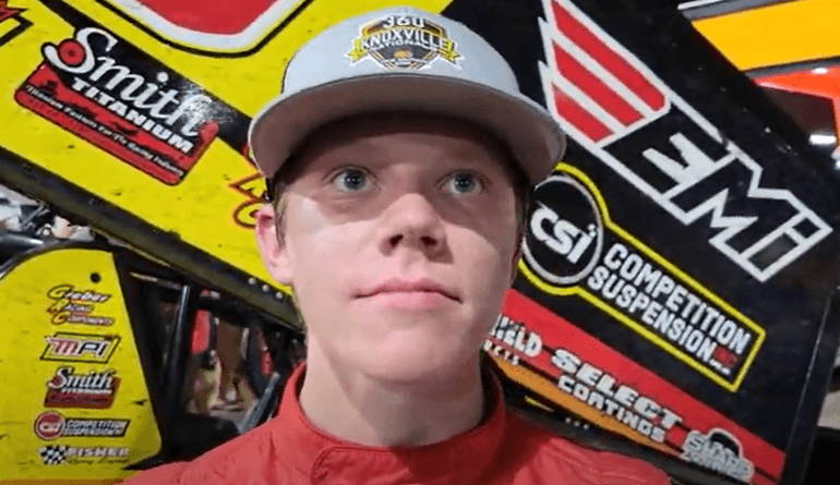 Chase Randall earns Knoxville 360 Nationals Rookie of the Race award