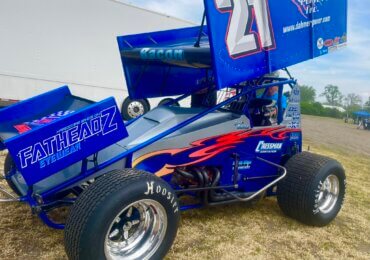 Brady Bacon captures first career World of Outlaws win at Haubstadt