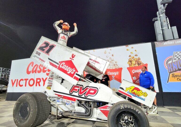 Brian Brown back in victory lane, Reutzel repeats in 360 class to start Knoxville Cup season
