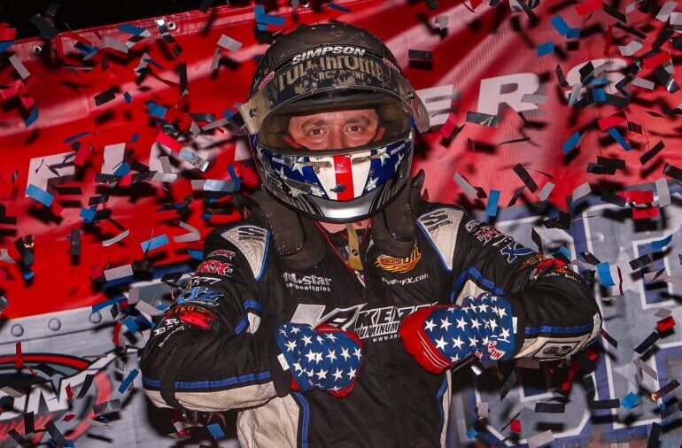 Brady Bacon earns $10,000 USAC win at Macon's Top Gun 50