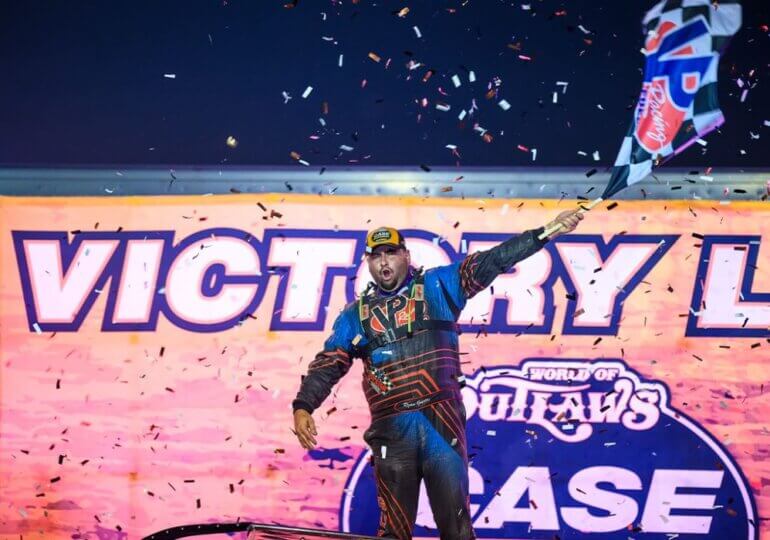 Ryan Gustin triumphs at World of Outlaws River Cities Showdown