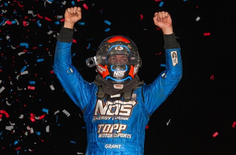 Justin Grant, TOPP Motorsports awarded USAC non-wing title after rainouts