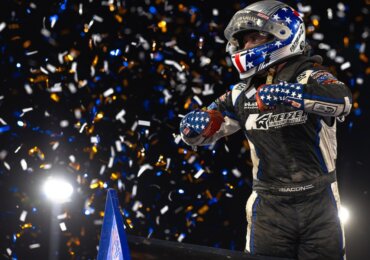 Brady Bacon takes World of Outlaws race at Haubstadt for second year in a row