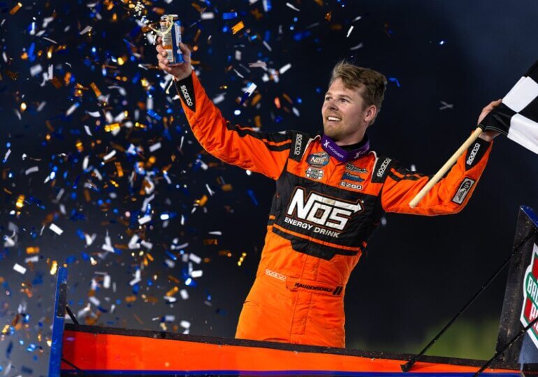 Sheldon Haudenschild picks up third win of World of Outlaws season