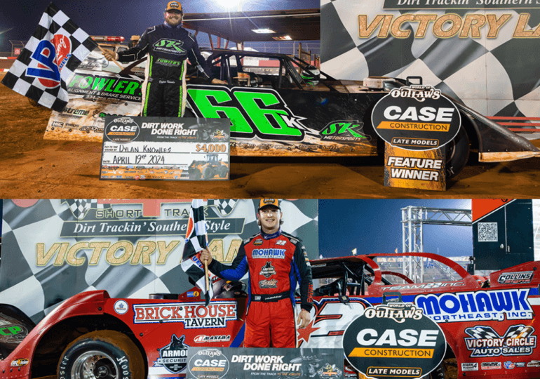 Dylan Knowles, Max McLaughlin claim World of Outlaws prelim A-Main wins at Talladega