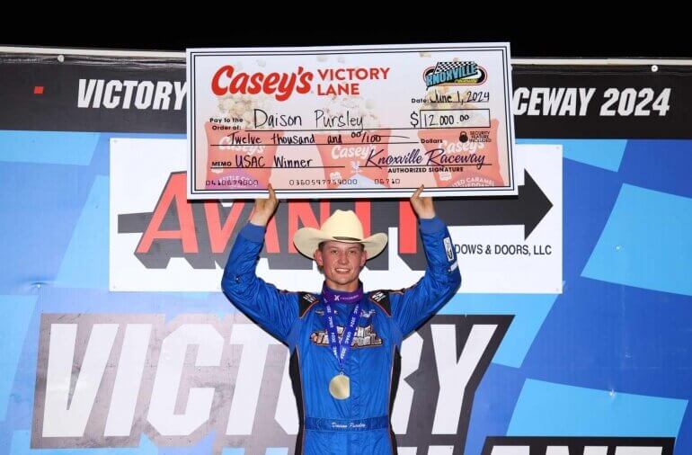 Daison Pursley earns first USAC points win, Chase Randall goes back-to-back