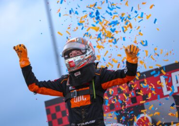 Ryan Timms steals Indiana Midget Week opener at Lawrenceburg