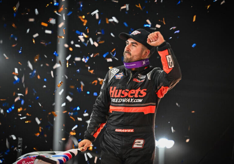 David Gravel claims win after Larson's engine failure at Knoxville