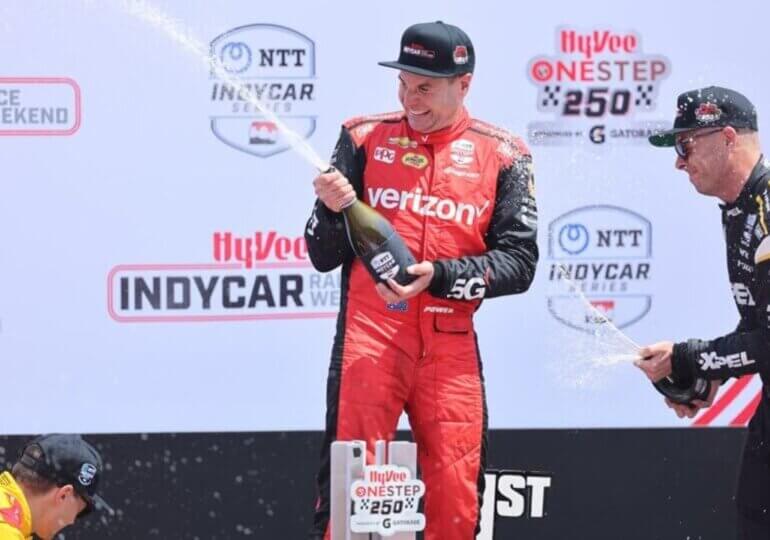 Will Power Completes Penske Sweep With Iowa Speedway Win