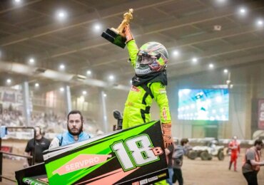 Brexton Busch earns first career Golden Driller in Junior Sprint Tulsa Shootout win